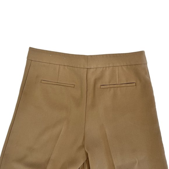 Ann Taylor Factory Khaki Wide Leg Cropped Pants Size 8 - Picture 6 of 13